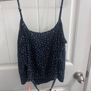 Brandy Melville Dark Blue Floral Camisole